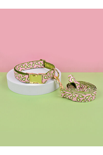 Choice5 طقم طوق ومقود فاخر قابل للتعديل للكلاب الصغيرة، بتصميم ألوان صيفية زا...