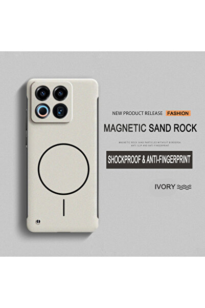 Choice49 غلاف هاتف OnePlus 15 بلون عاجي مغناطيسي غير لامع بدون إطار، متوافق م...