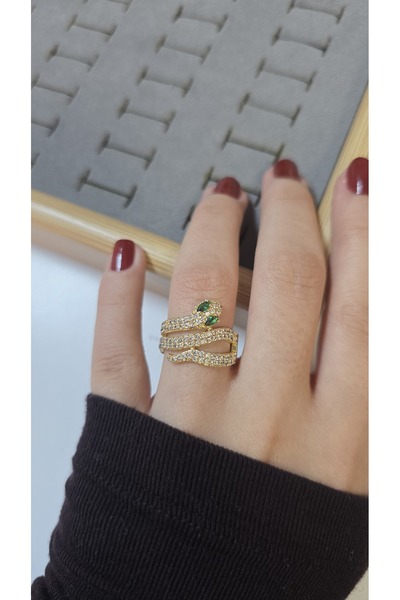 ARTEMİSİA Premium Design Zircon Stone Sparkling Women's Ring Adjustable Witho...