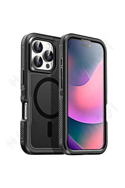 Choice47 جراب أصلي أسود من Ott Armor لهاتف iPhone 16، متوافق مع iPhone 16 و15...