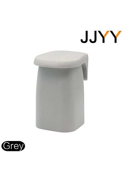 choice2 حامل فرشاة أسنان مغناطيسي رمادي اللون، يُثبت على الحائط، مزود بكوب غس...