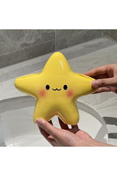 Choice حامل فرشاة أسنان كهربائية أصفر مبتكر على شكل نجمة، مقاوم للماء، موفر ل...