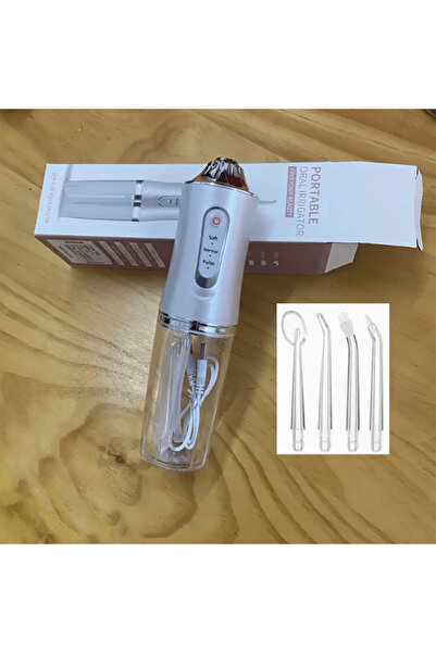 choice2 White Portable Smart Electric Oral Irrigator Water Flosser 4 Jets 3 M...