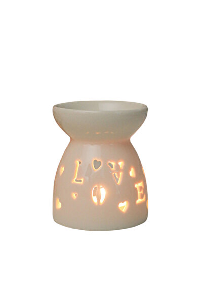 Choice1 1. حوامل شموع مصنوعة يدوياً من السيراميك بنقوش مجوفة، مبخرات زيوت عطر...