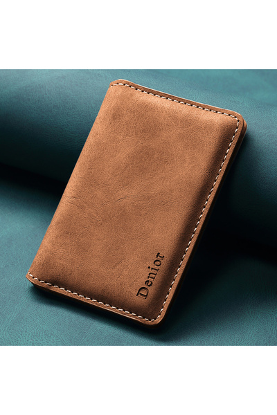 Choice1 محفظة هاتف محمول بنية اللون، مزودة بمغناطيس، وجيوب قابلة للطي، وحامل ...