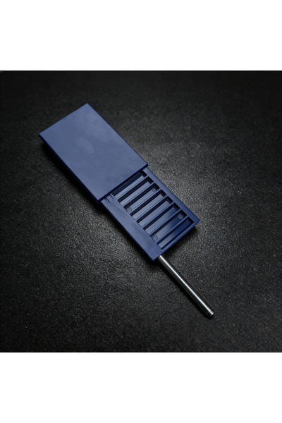 Choice1 علبة تخزين تبغ بلاستيكية زرقاء اللون، تحتوي على 8 أقسام، مع غطاء منزل...