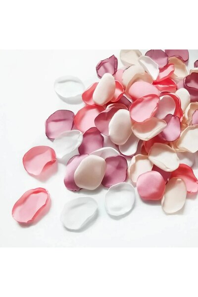 Choice pink 100pcs Silk Artificial Flower Rose Petals For Wedding Girl Aisle ...