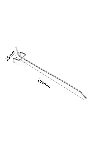 Choice10 20 قطعة من خطافات العرض مقاس 25 مم × 200 مم، من 5 إلى 20 قطعة، رفوف ...