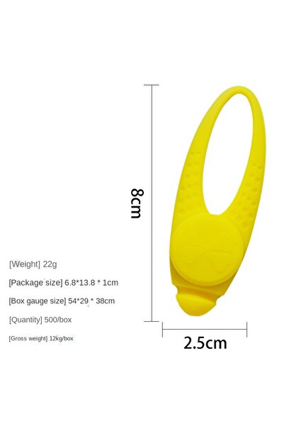 Choice1 عبوة نفطة، ضوء أصفر، قلادة طوق للكلاب بإضاءة LED مقاس 3 بوصات، مصنوعة...