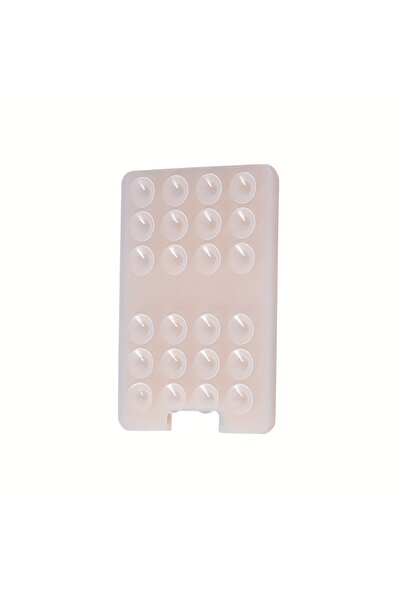 Choice Transparent 1pc Silicone Suction Cup Phone Holder with Card Wallet for...