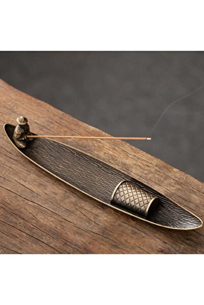 Choice حامل بخور إبداعي، زينة للعلاج العطري، رجل عجوز يصطاد السمك، موقد أعواد...