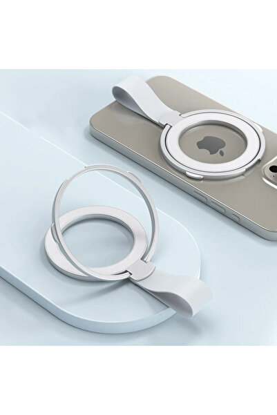 Choice3 Silvery-Sivery Strap Universal Magnetic Phone Stand Grip Finger Ring ...