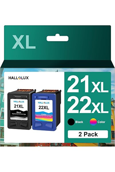 HP 21 22 KARTUŞ MUADİL DeskJet F4180 F2210 D1560 with OfficeJet 4315 J3640, F...