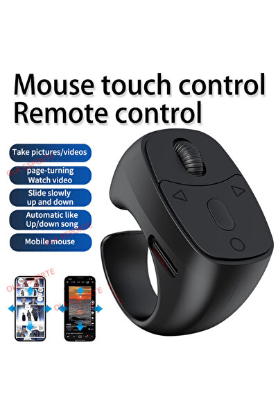 Choice8 A Black Cable 2026 New Touch & Roller Fingertip Ring Remote Control W...
