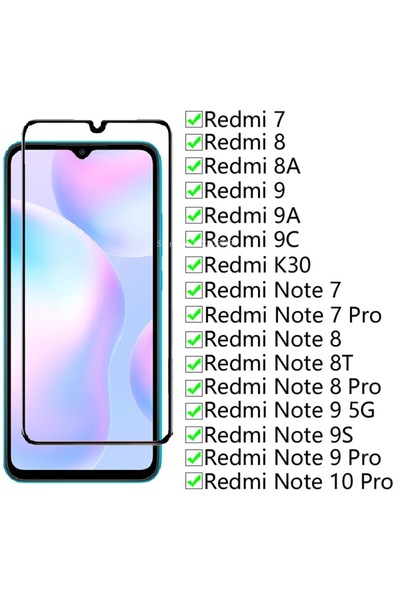 Choice15 قطعتان باللون الأسود لهاتف Redmi Note 8T، قطعتان من الزجاج الواقي له...