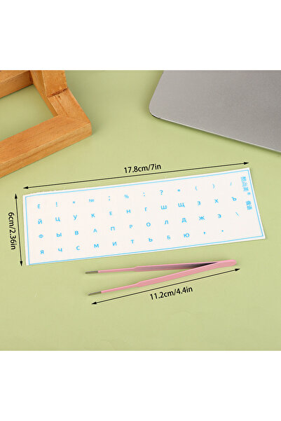 Choice1 Blue [Russian Language] Tear-Off Film Keyboard Sticker Desktop Laptop...