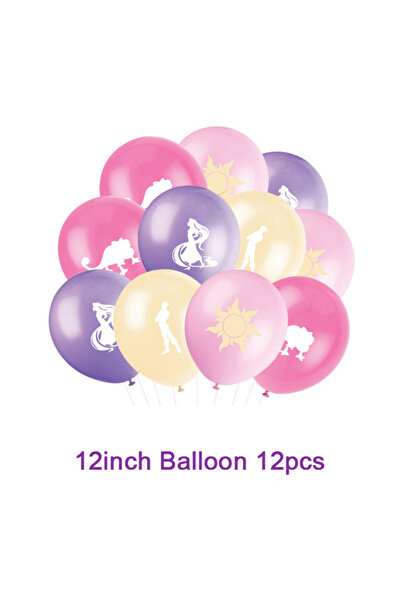 Choice15 مجموعة أدوات مائدة لطيفة للاستخدام مرة واحدة، تتضمن 12 بالونًا بتصمي...