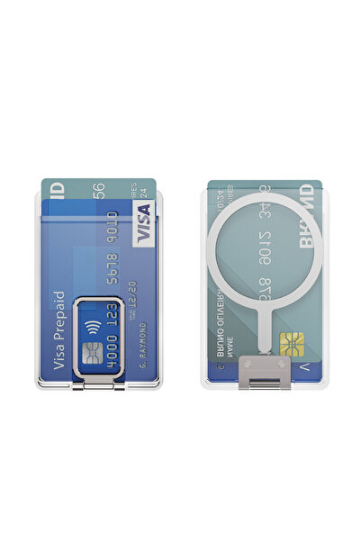 Choice3 محفظة مغناطيسية شفافة فضية اللون من ماج سيف لأجهزة آيفون 16 برو ماكس،...