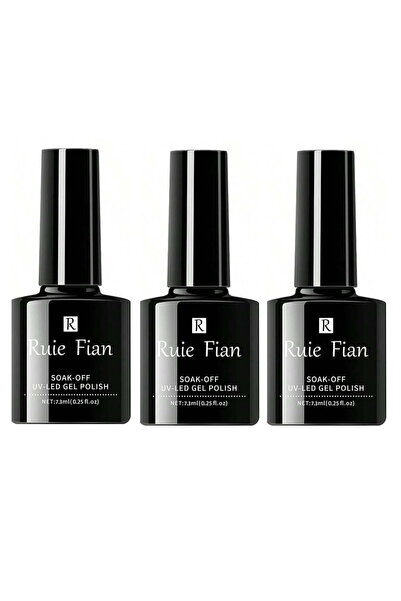 Ruiefian Primer - Base Coat - Top Coat 10 ml 3lü Set Uv Led Kalıcı Oje Katman...