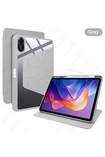 Choice3 جراب دوار رمادي اللون لجهاز Redmi Pad 2 مقاس 11 بوصة (إصدار 2025)، غط...