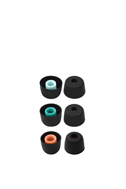 Choice8 KOQZM أسود، مقاسات L، M، S، 3 أزواج (6 قطع)، سدادات أذن سيليكونية لسم...