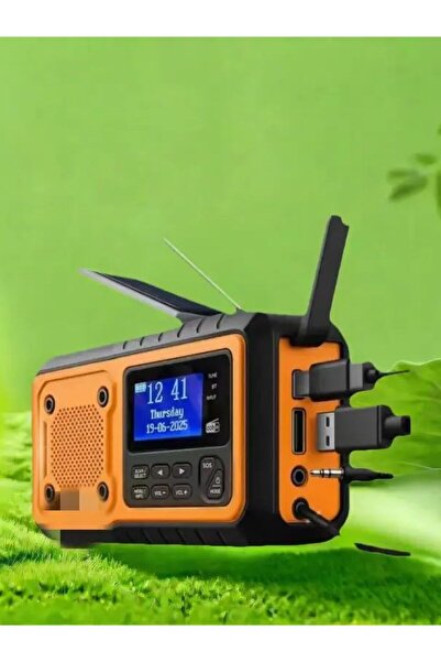 Choice راديو DAB+ FM يعمل بالطاقة الشمسية مع بطارية بسعة 5000 مللي أمبير، ومك...