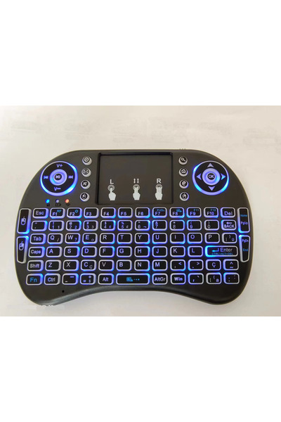 Choice1 لوحة مفاتيح لاسلكية صغيرة بإضاءة خلفية باللغة البرتغالية والفرنسية وا...