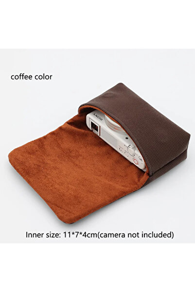 Choice حقيبة تخزين كاميرا على شكل قهوة لكاميرات ZV1 وZVE10 وWX500 وWX350، حقي...