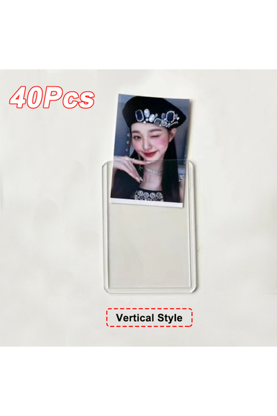 Choice7 Vertical Style-40Pcs 20-100Pcs 35PT Trading Card Holder Top Loading C...