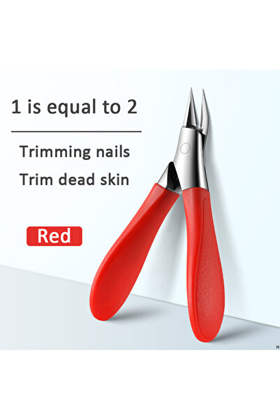 choice2 Red Ingrown Toenail Clipper Angled Nail Clippers for Thick Nails Slan...