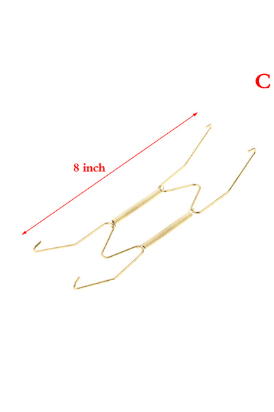 Choice C Wall Display Plates Hanger W Type Decoration Dish Spring Holder Invi...