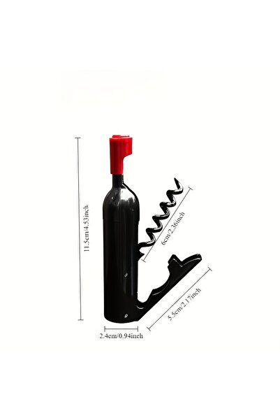 Choice فتاحة زجاجات نبيذ أحمر متعددة الوظائف باللون الأسود، فتاحة زجاجات بيرة...