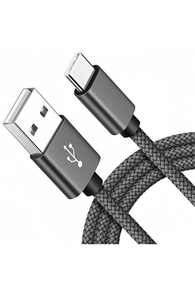 Choice34 كابل شحن USB A إلى Type C رمادي اللون بطول متر واحد، 10 قطع، 5 قطع، ...