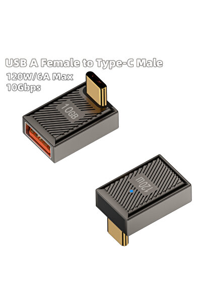 Choice1 AM to CG LT QS Type C to USB 3.1 10Gbps OTG Adapter USB C Male to USB...