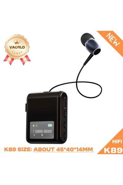 Choice4 سماعة أذن بلوتوث K89 سوداء K89 Lavalier للأعمال، تعمل بتقنية بلوتوث 5...