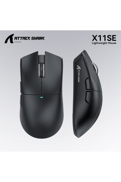 Choice4 ماوس الألعاب اللاسلكي X11se Black Attack Shark X11 X11SE بثلاثة أوضاع...
