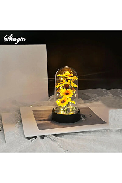 Choice هدية ذهبية لموسم التخرج، طقم زهور عباد الشمس البلاستيكية الصغيرة، هدية...