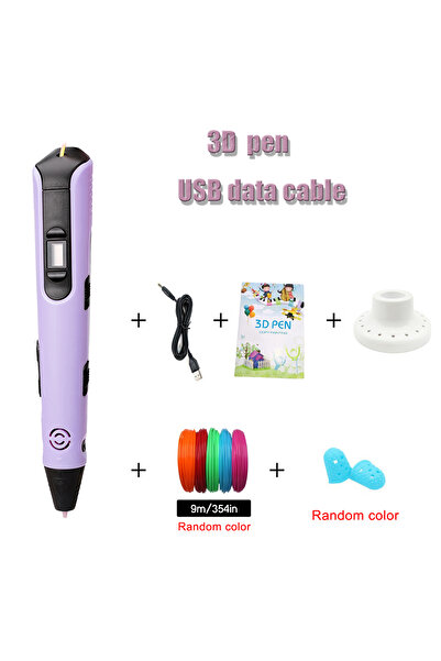 Choice خيوط PLA بطول 9 أمتار، لون بنفسجي، مجموعة PLA بطول 9 أمتار، قلم طباعة ...