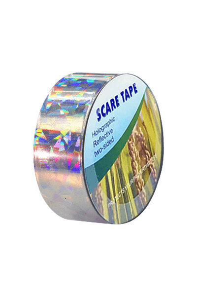 choice2 شريط طارد للطيور بنقشة زهور، مقاس 2.4 سم × 50 م / 4.8 سم × 50 م، عاكس...