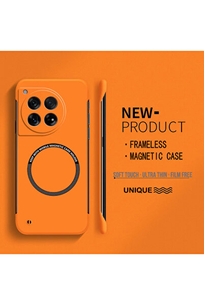 Choice43 غلاف هاتف OnePlus 12 برتقالي فائق النحافة مصنوع من البولي كربونات ال...