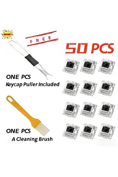 Choice 50Pcs 50Pcs Keyboard Switch Keyboard Clicker Key Replacement 3 Pin Tac...