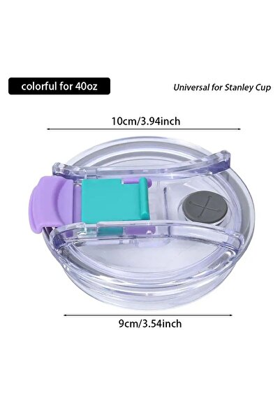 Choice1 غطاء زجاجة ملون جديد بسعة 40 أونصة، مزود بمقبض، مناسب لأكواب ثيموس سع...