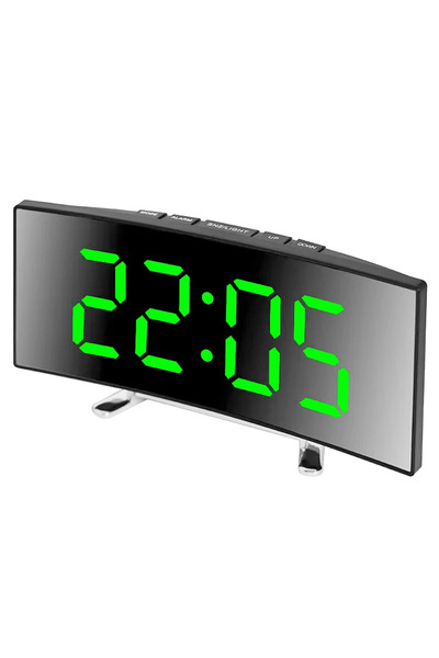 Choice4 ساعة رقمية حديثة مزودة بمؤشر LED، ساعة منبه إلكترونية مكتبية لغرفة ال...