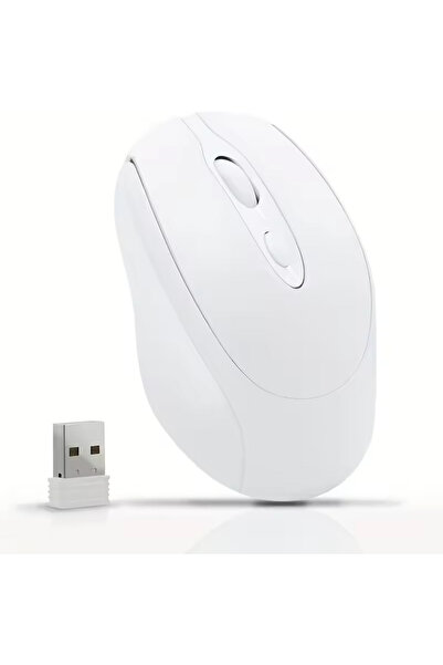 Choice1 ماوس لاسلكي أبيض قابل لإعادة الشحن بتقنية بلوتوث، ماوس كمبيوتر لاسلكي...