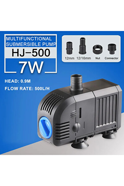 Choice6 EU Plug 220V-240V 7W 500L 500—3000L/H Intelligent Fish Pond Aquarium ...