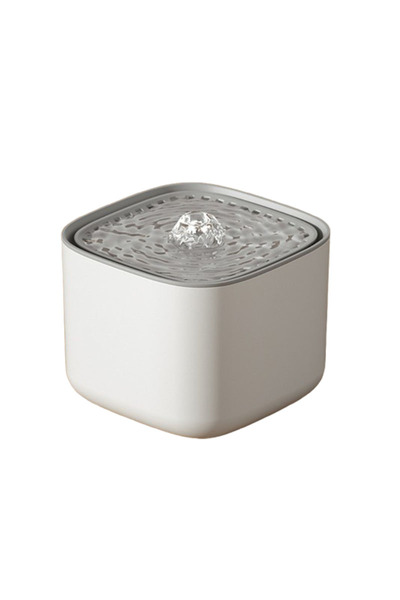 Choice6 نافورة مياه للحيوانات الأليفة سعة 3 لترات، بيضاء اللون، عادية، سعة كب...