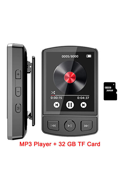 Choice1 مشغل MP3 محمول مزود ببطاقة ذاكرة TF سعة 32 جيجابايت، وجهاز ووكمان ريا...