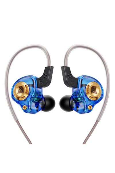 Choice1 سماعات أذن سلكية أصلية من VIKEFON باللون الأزرق QKZ AK6 SRS عالية بأس...