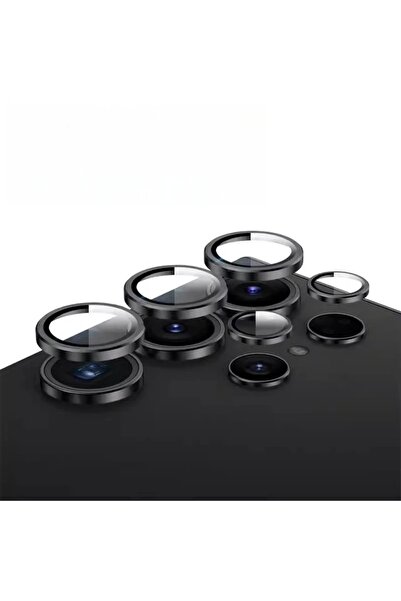 Choice46 For Galaxy S23 Ultra Black Screen Protector Lens Cap Camera Back Len...