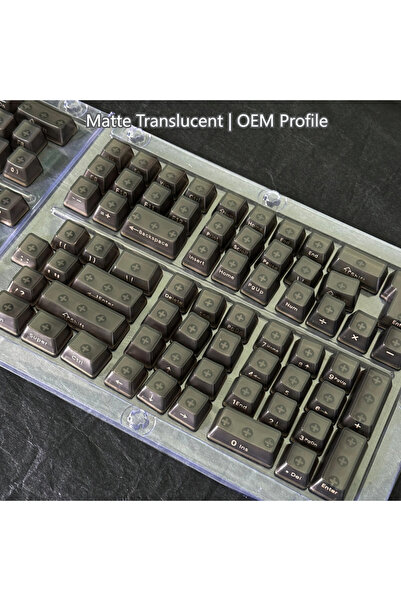 choice2 أغطية مفاتيح كمبيوتر شفافة وشفافة غير لامعة، بألوان ضبابية وسوداء وجا...